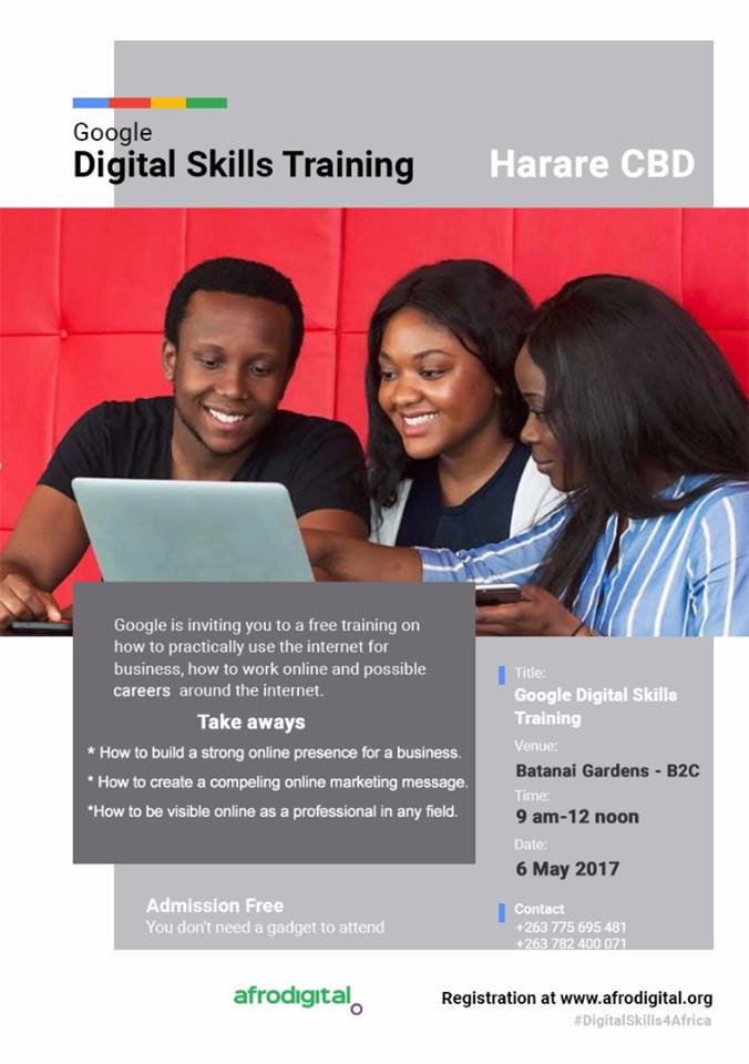 Google Digital Skills Training flyer