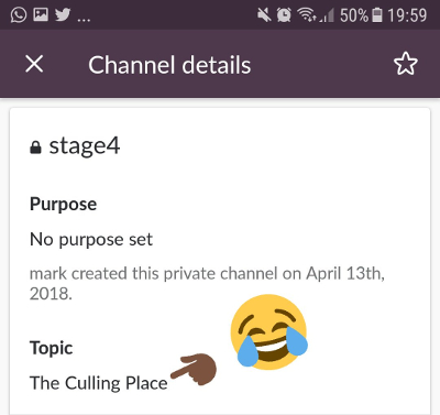 HNG Internship 2018 Stage 4 slack channel description